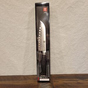 NEW Zwilling J.A. Henckels Twin Four Star 5.5 Inch Hollow Edge Santoku